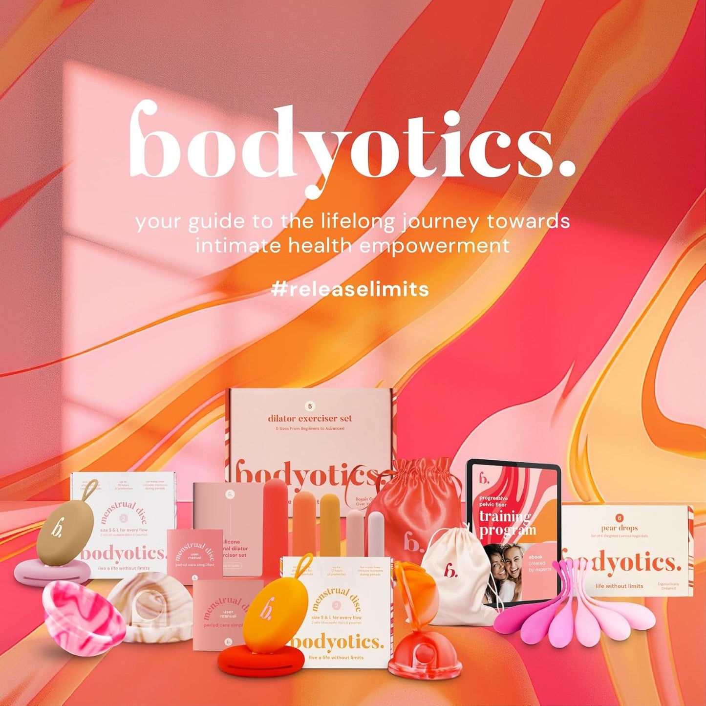 Bodyotics Kegel painopallot 6 kpl - 4Organic Store (Luomukaista)