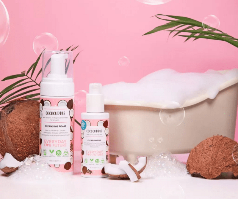 Everyday for Future Cococuddle puhdistusduo pakkaus, sis. puhdistusöljyn 75 ml ja puhdistusvaahdon 150 ml - 4Organic Store (Luomukaista)
