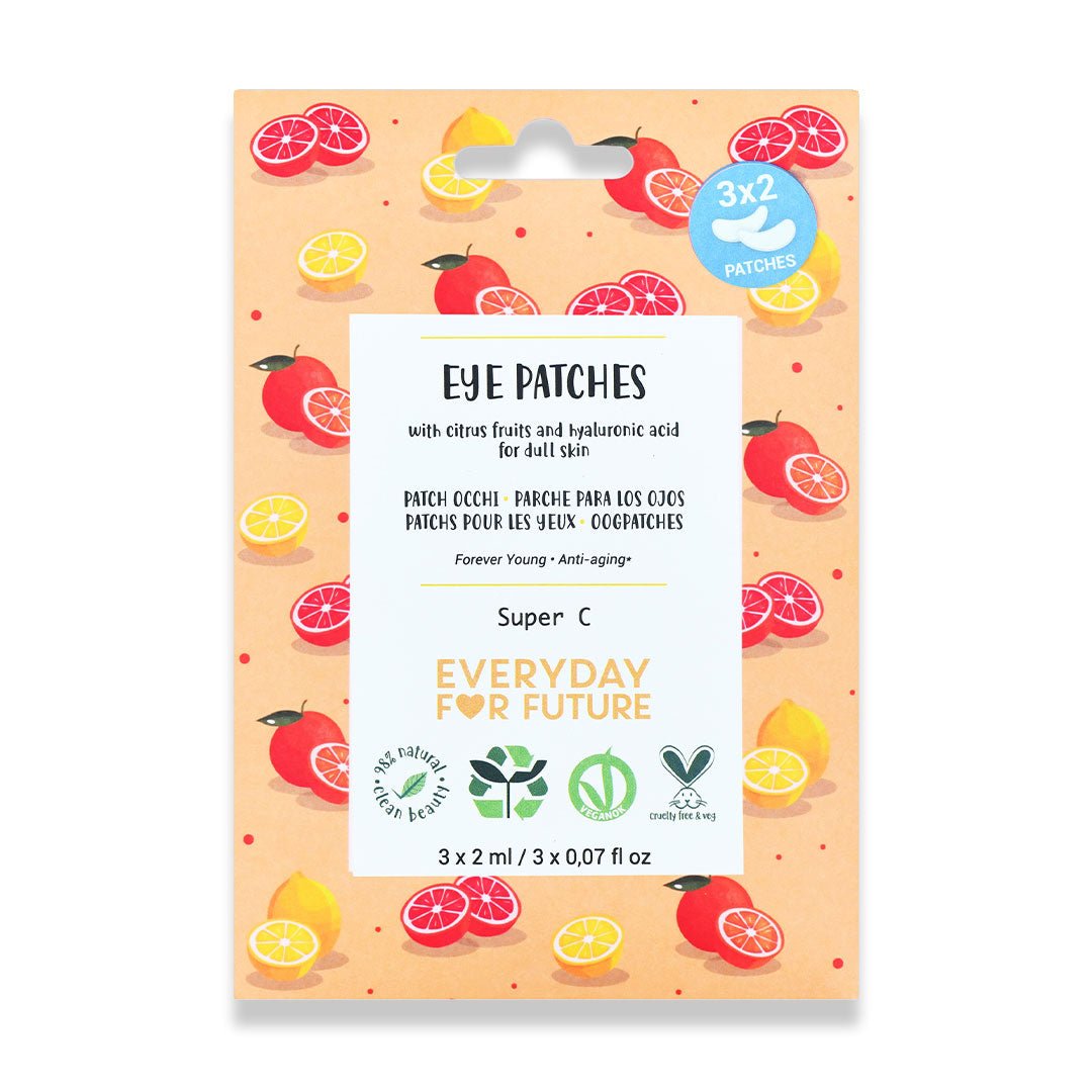 Everyday for the Future Brightening Eye Patches, Super C 3x2 kpl silmänympäryslaput - 4Organic Store (Luomukaista)