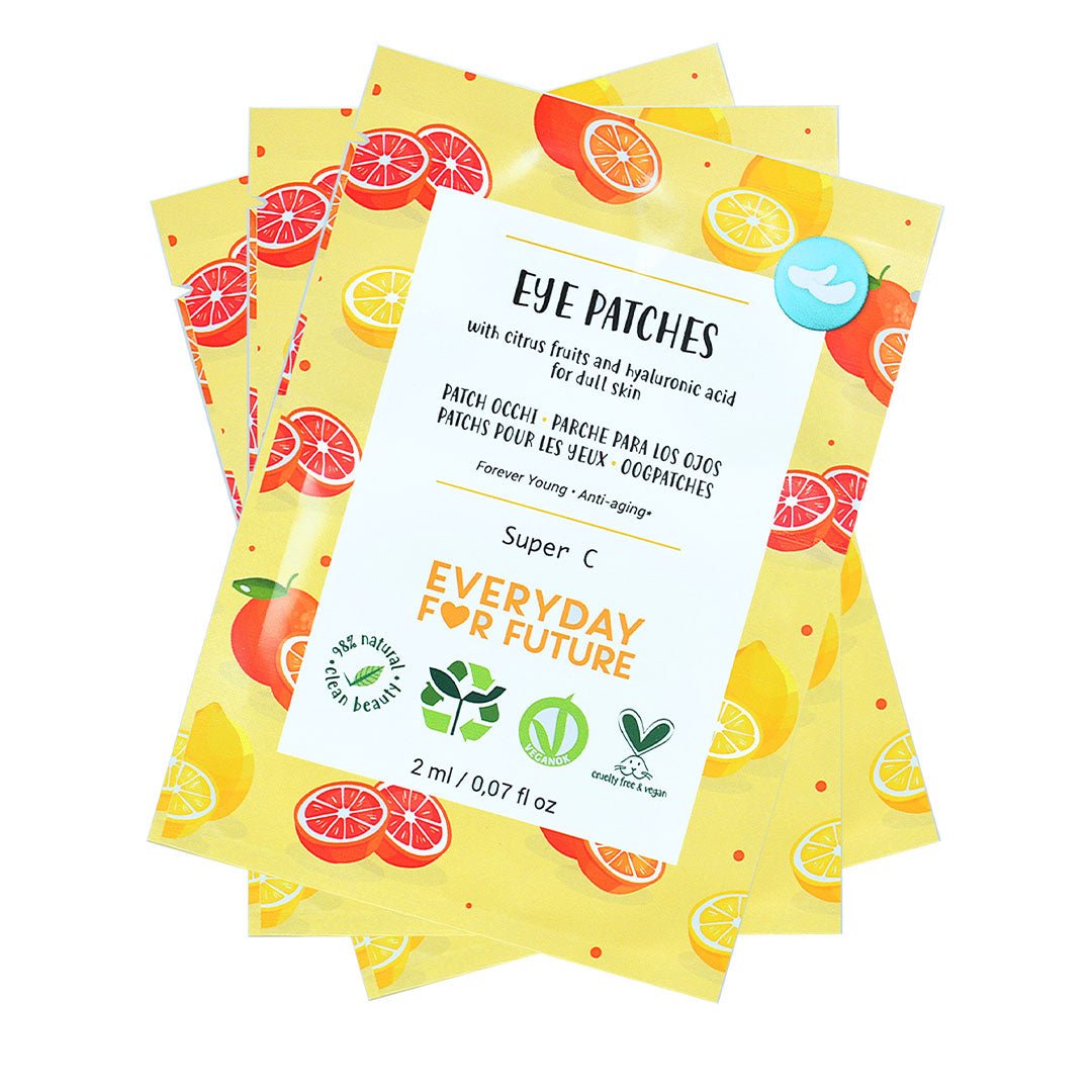 Everyday for the Future Brightening Eye Patches, Super C 3x2 kpl silmänympäryslaput - 4Organic Store (Luomukaista)