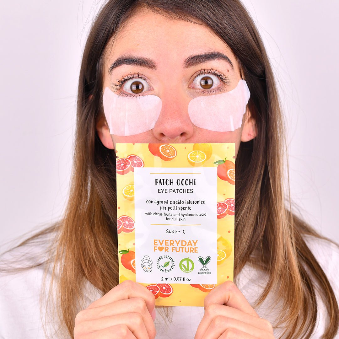 Everyday for the Future Brightening Eye Patches, Super C 3x2 kpl silmänympäryslaput - 4Organic Store (Luomukaista)