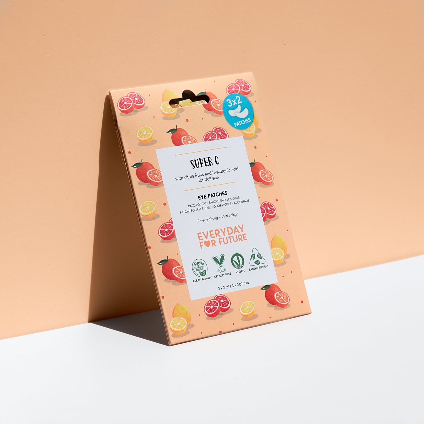 Everyday for the Future Brightening Eye Patches, Super C 3x2 kpl silmänympäryslaput - 4Organic Store (Luomukaista)