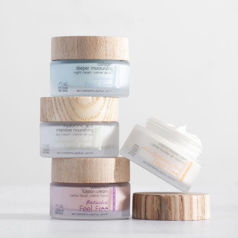 Feel Free Fussion Bakuchiol Cream - tehokkaasti kosteuttava ja pehmittävä hoitovoide, 50ml - 4Organic Store (Luomukaista)