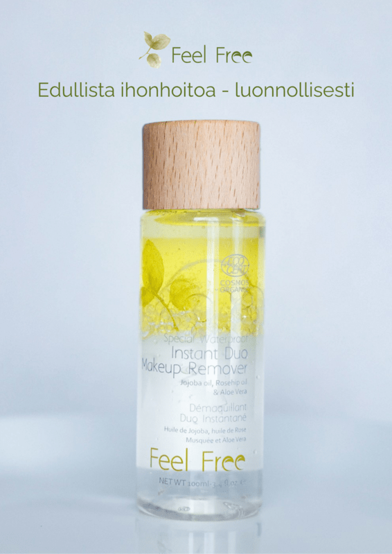 Feel Free Instant Duo Makeup Remover - meikinpoisto, 100ml - 4Organic Store (Luomukaista)