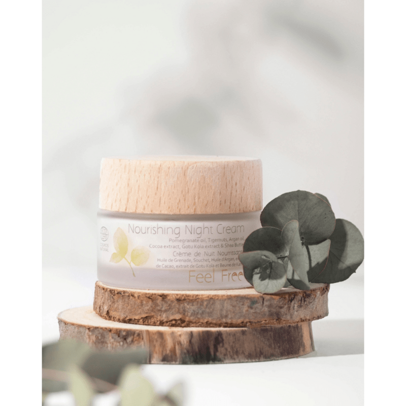 Feel Free Nourishing Night Cream - pintajuonteita silottava yövoide, 50ml - 4Organic Store (Luomukaista)