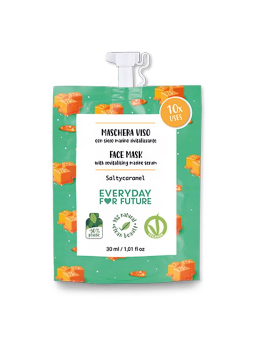 JOULU 2024! Everyday for Future JOULUPAKKAUS - SALTYCARAMEL, sis. kasvovoide, 30ml + kasvonaamio, 30ml - 4Organic Store (Luomukaista)