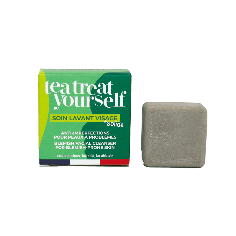 Lamazuna Tea Treat yourself, kasvojen puhdistuspala epäpuhtaalle iholle ja akneiholle - 4Organic Store (Luomukaista)
