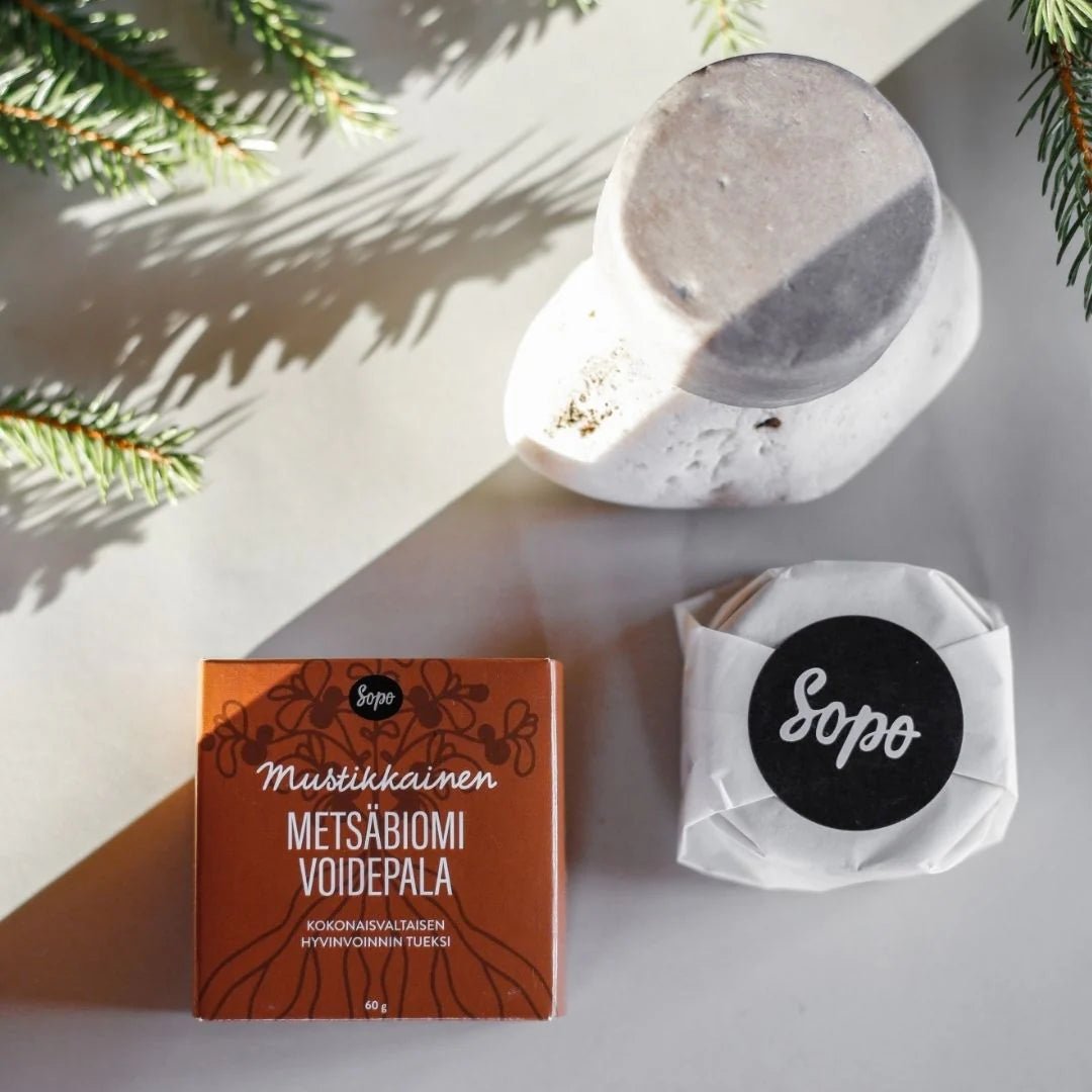 Sopo Soap Mustikkainen Metsäbiomi voidepala - 4Organic Store (Luomukaista)