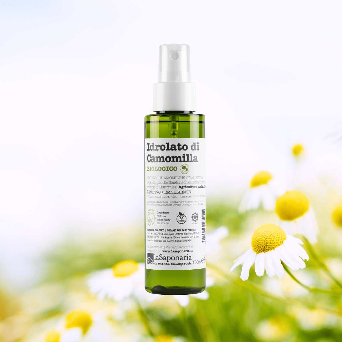 UUTUUS! La Saponaria Chamomile Hydrolat - kamomilla kukkaisvesi, 100 ml - 4Organic Store (Luomukaista)