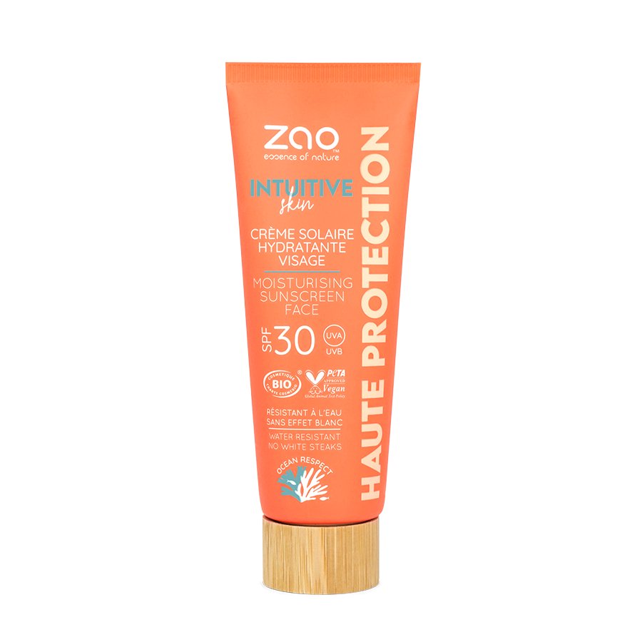 Zao Intuitive Skin Moisturising Sunscreen aurinkovoide kasvoille spf 30 - 4Organic Store (Luomukaista)