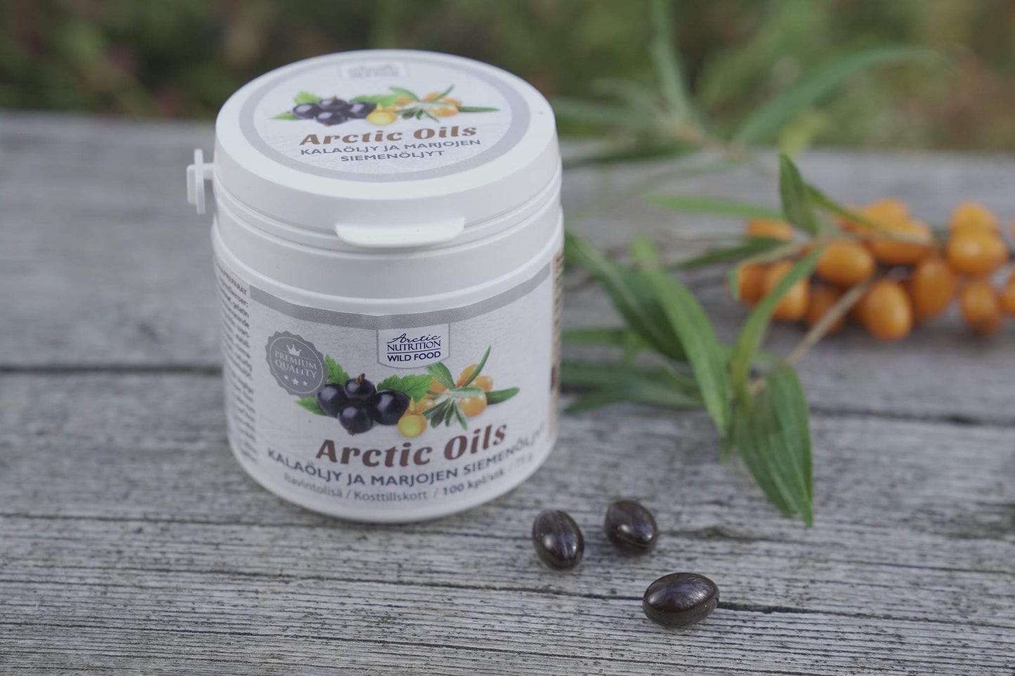 Arctic Nutrition Arctic Oils - Kalaöljy ja marjojen siemenöljyt (Omega 3, 6, 7, 9) - 4Organic Store