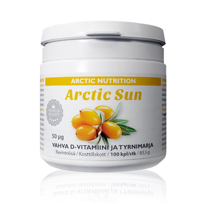 Arctic Nutrition Arctic Sun - vahva D-vitamiini 50 µg ja tyrnimarja - 4Organic Store