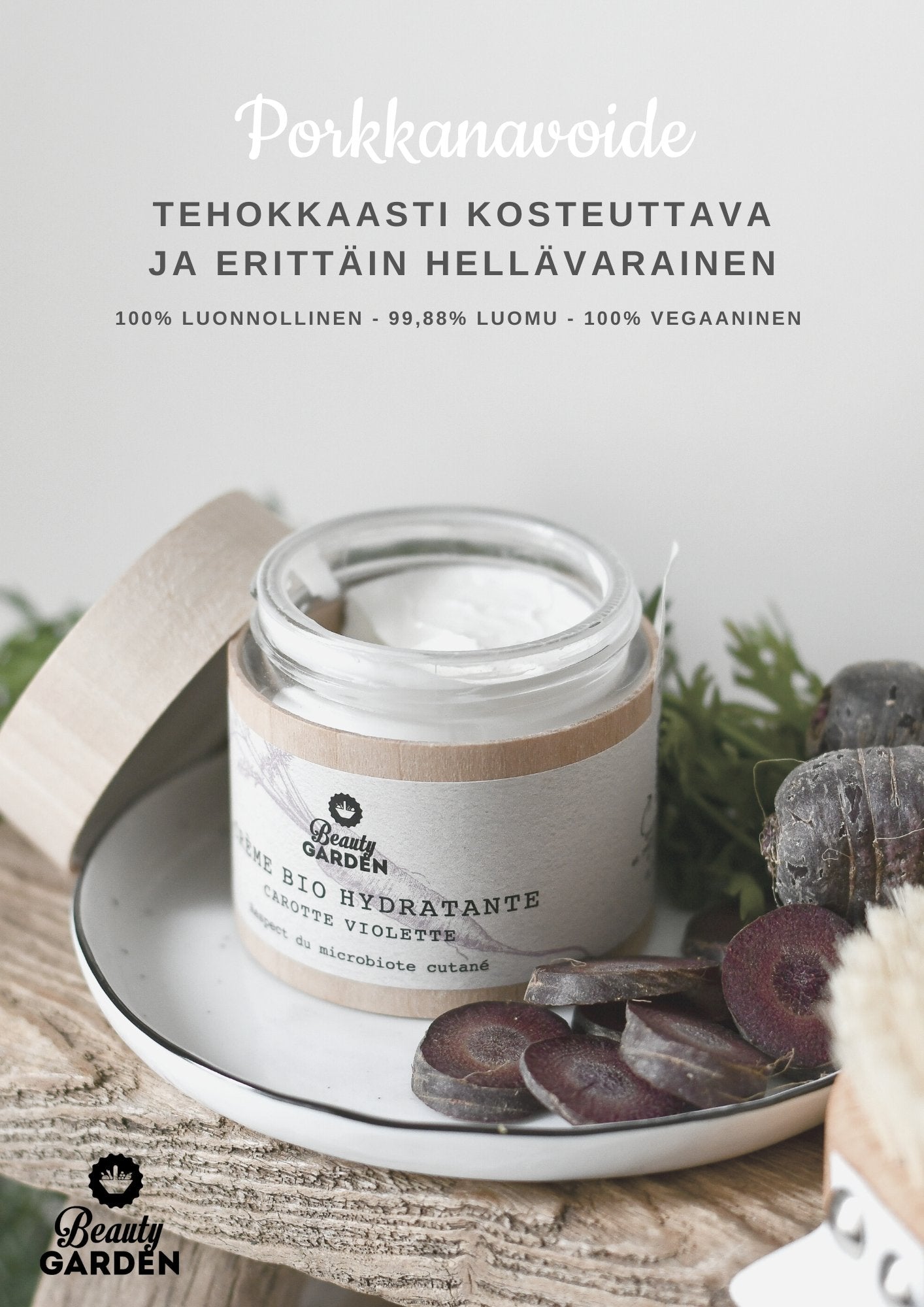 Beauty Garden Luomu Porkkanavoide 50ml - 4Organic Store (Luomukaista)