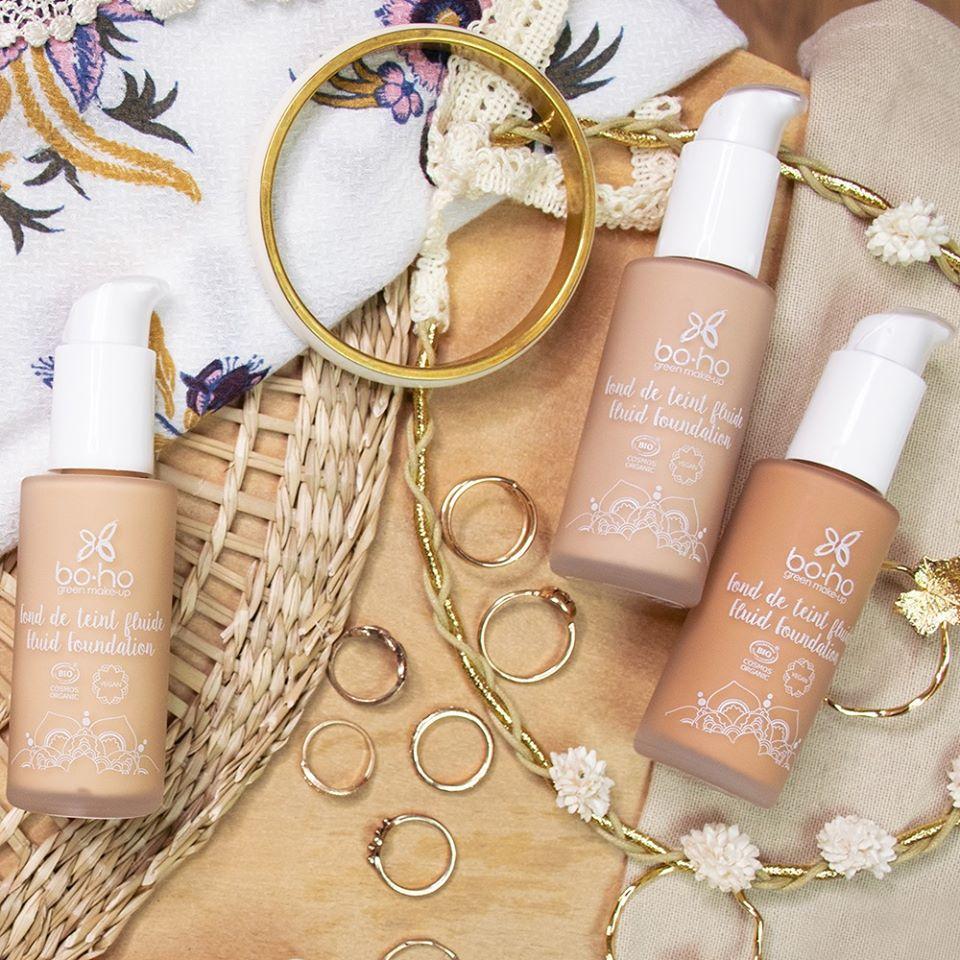 Boho Fluid Foundation meikkivoide - 02 Ivoire - 4Organic Store