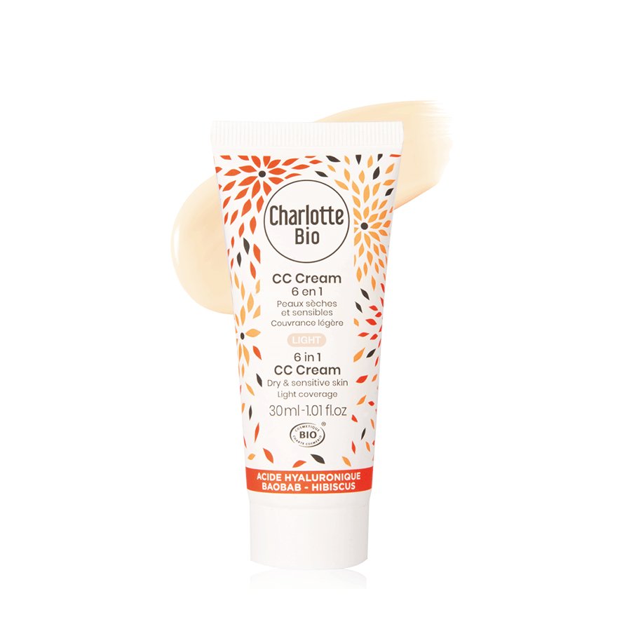 Charlotte Bio 6in1 CC Cream Light, kevyt meikkivoide 30ml - 4Organic Store (Luomukaista)