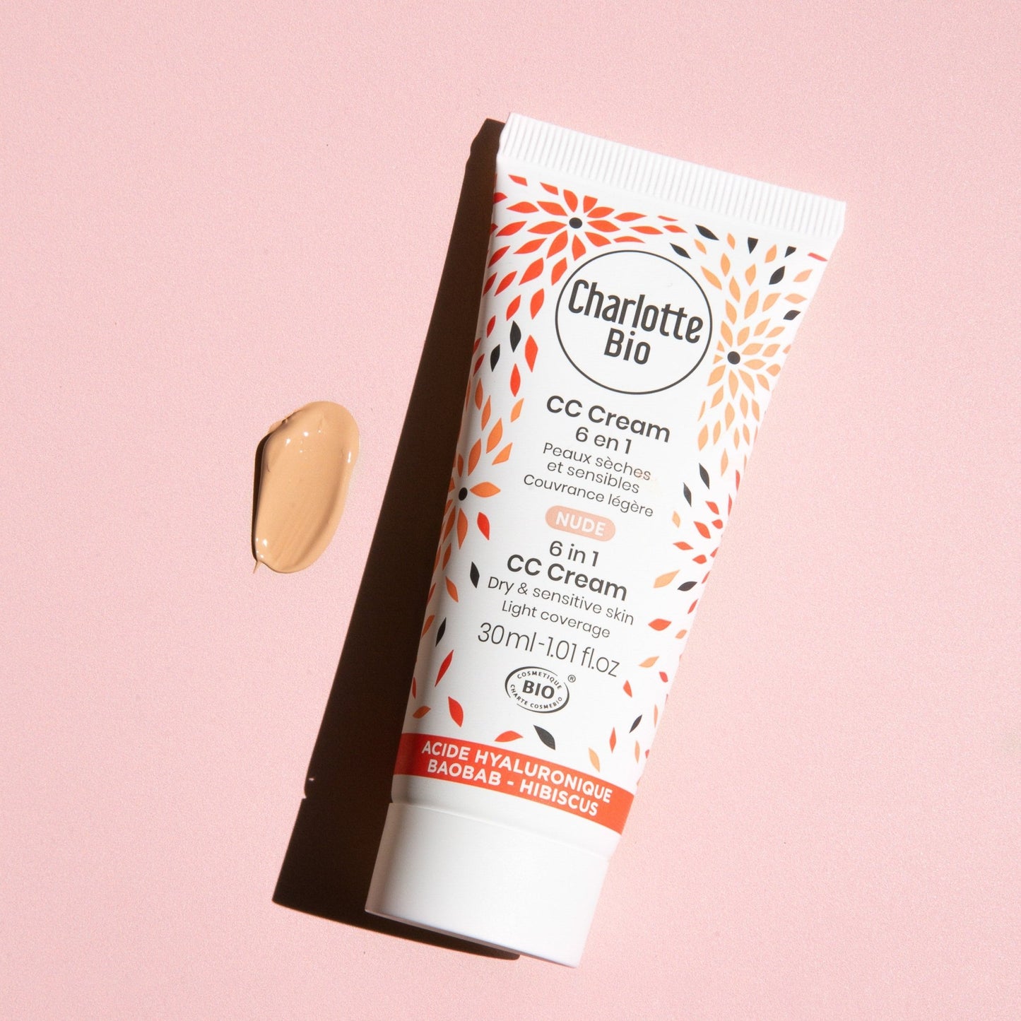 Charlotte Bio 6in1 CC Cream Nude, kevyt meikkivoide 30ml - 4Organic Store (Luomukaista)