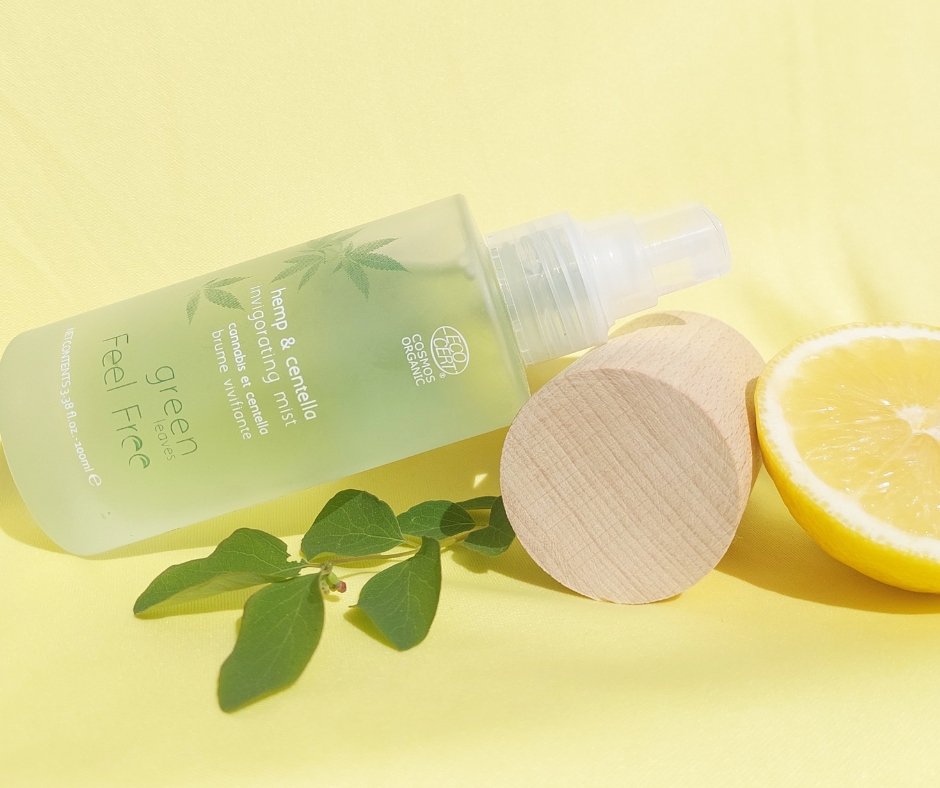 Feel Free Hemp & Centella Invigorating Mist - kosteuttava ja raikastava suihke, 100ml - 4Organic Store (Luomukaista)