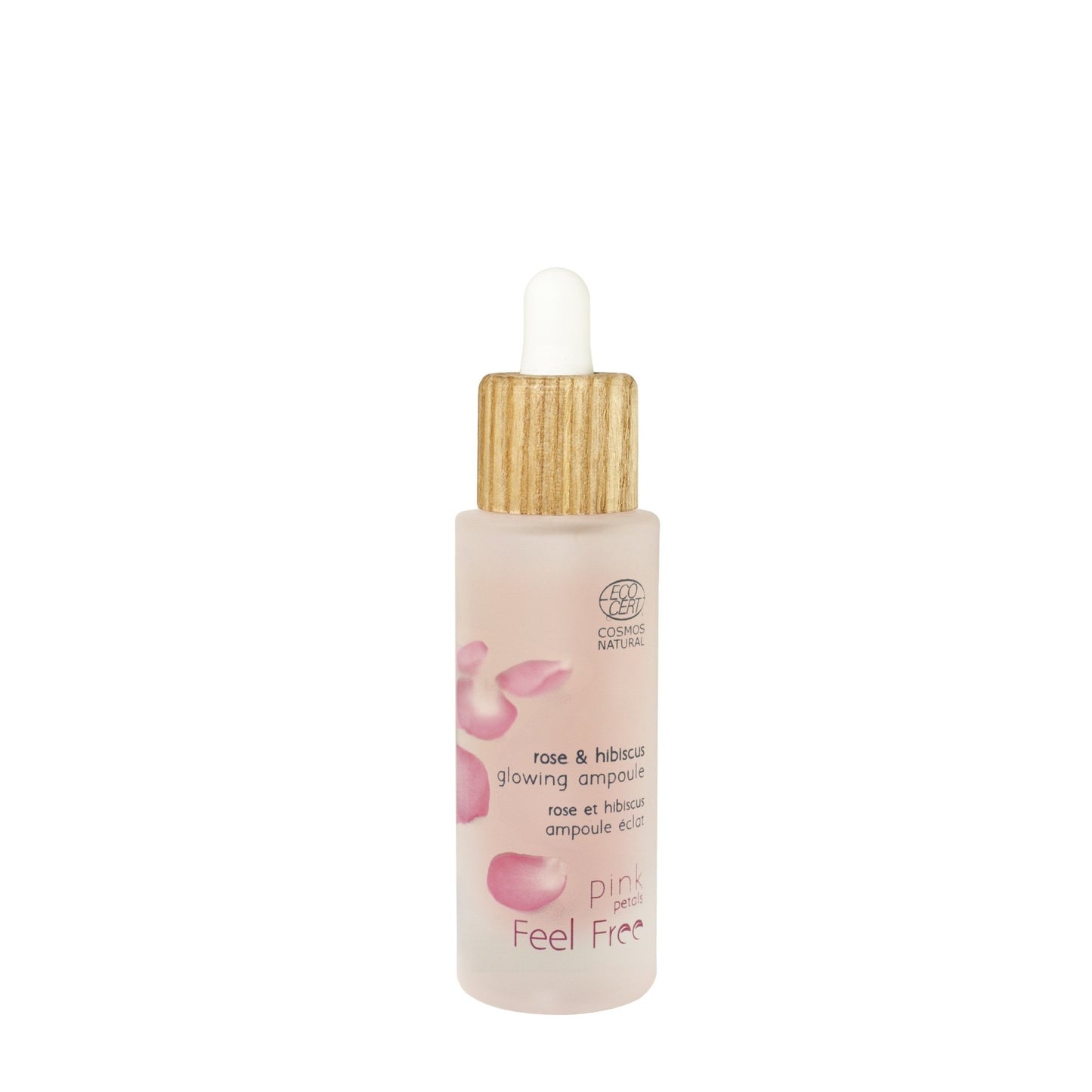 Feel Free Rose & Hibiscus Glowing Ampoule - kosteuttava kasvoseerumi, 30ml - 4Organic Store