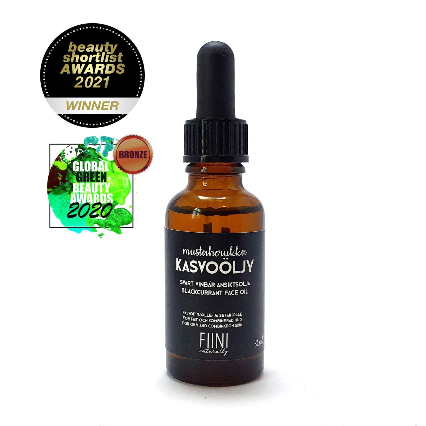 Fiini Naturally Mustaherukka kasvoöljy - 4Organic Store (Luomukaista)