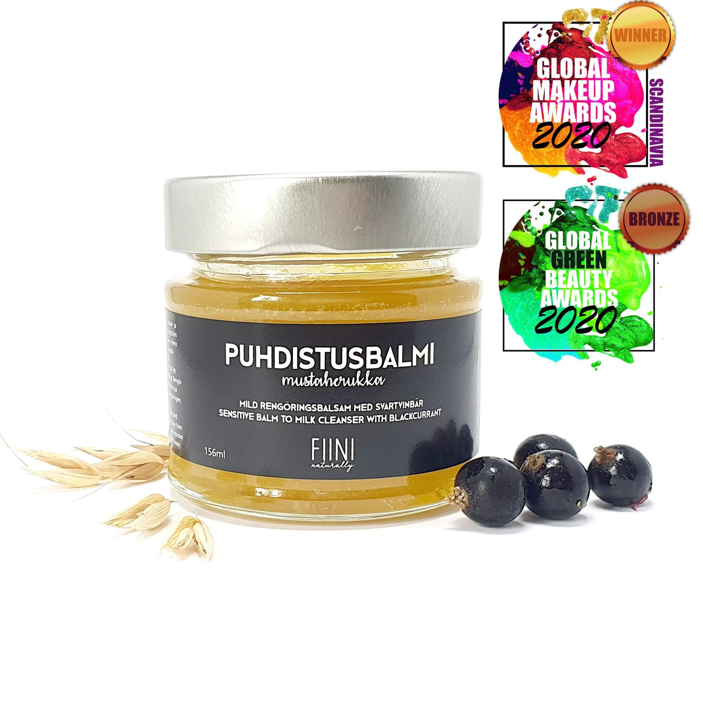 Fiini Naturally Mustaherukka Puhdistusbalmi - 4Organic Store (Luomukaista)