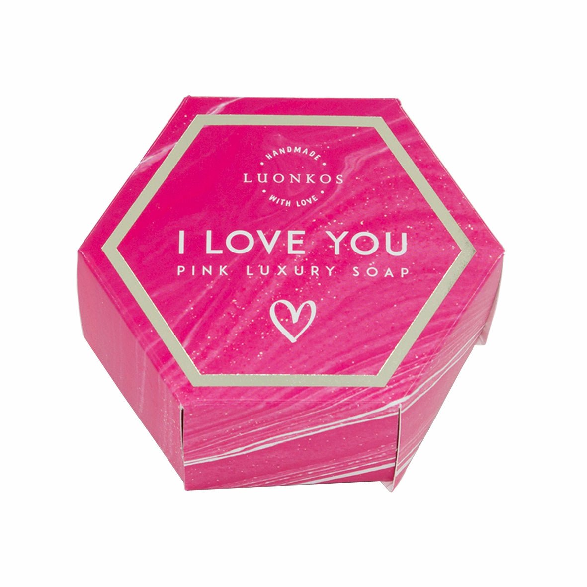 Luonkos I love you pinkki rakkaussaippua - 4Organic Store (Luomukaista)