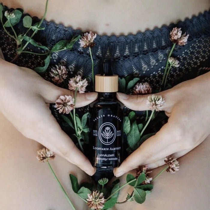 Luonkos Luostarin Aarteet Hyvä Lempi intiimiöljy - 4Organic Store (Luomukaista)