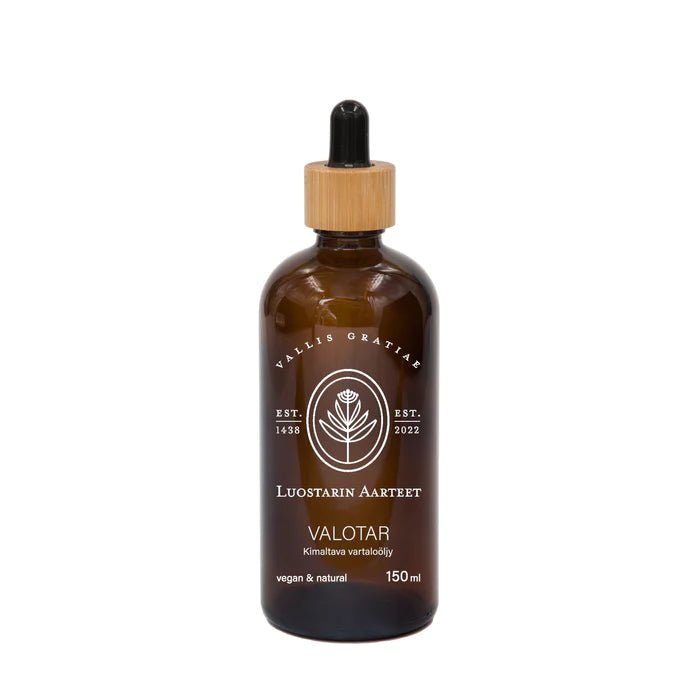 Luonkos Luostarin Aarteet Valotar kimaltava vartaloöljy - 4Organic Store (Luomukaista)
