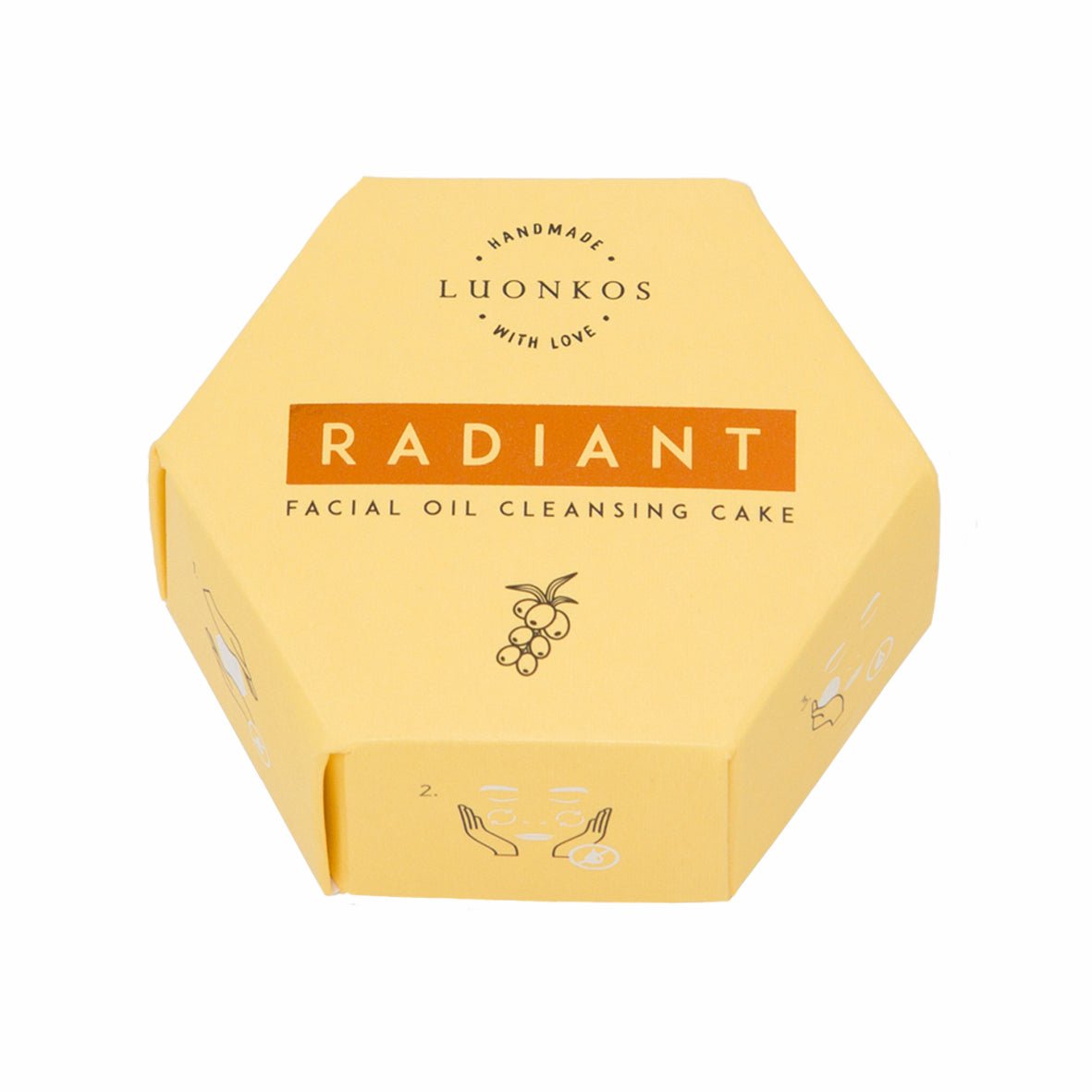 Luonkos Radiant kasvokakku (kasvojen puhdistusaine) - 4Organic Store (Luomukaista)