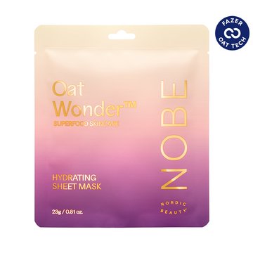 Nobe Nordic Beauty Superfood Skincare Oat Wonder® Hydrating Sheet Mask kangasnaamio - 4Organic Store (Luomukaista)