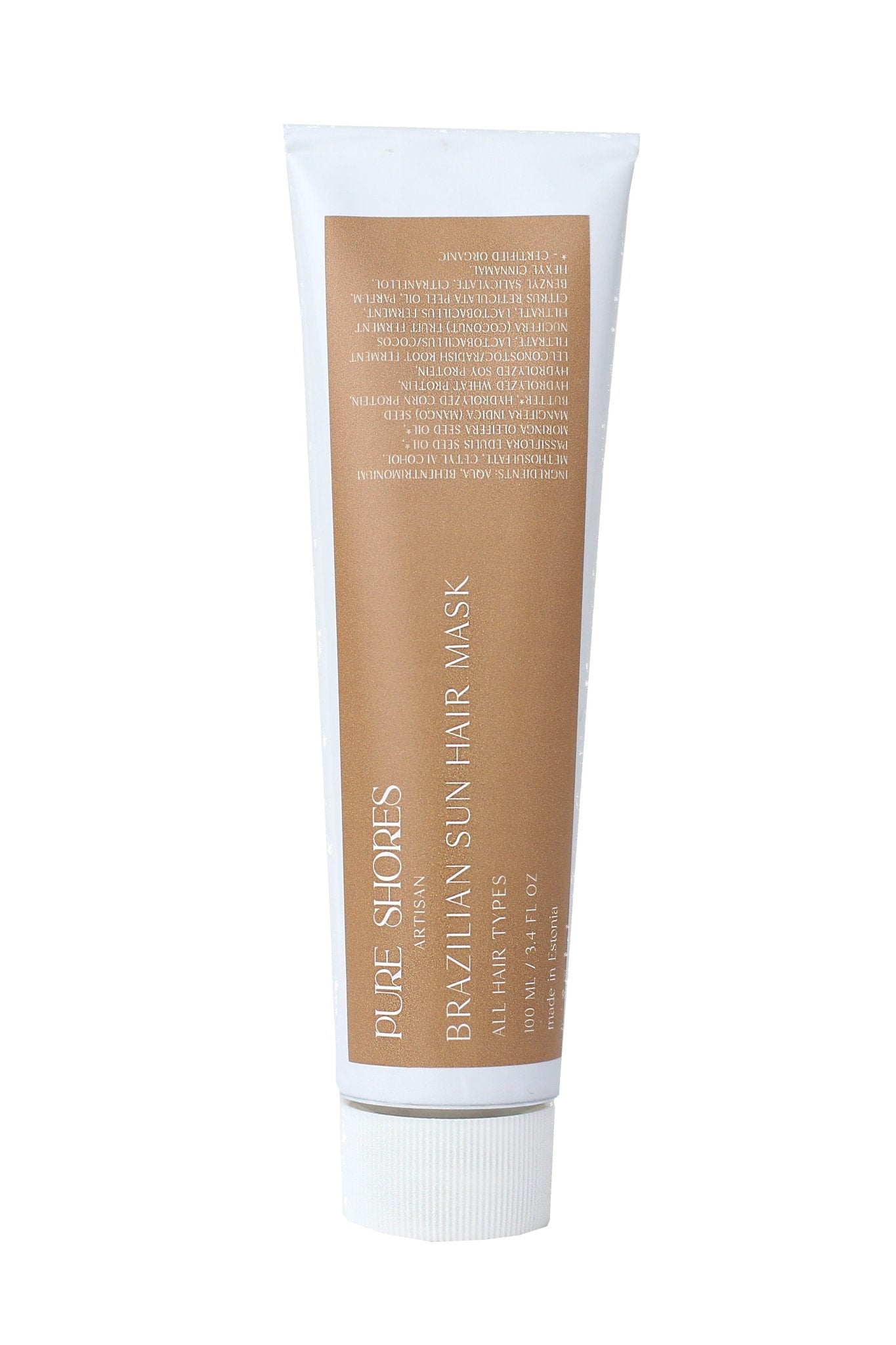 Pure Shores Brazilian Sun Hair Mask, hiusnaamio 100ml - 4Organic Store (Luomukaista)