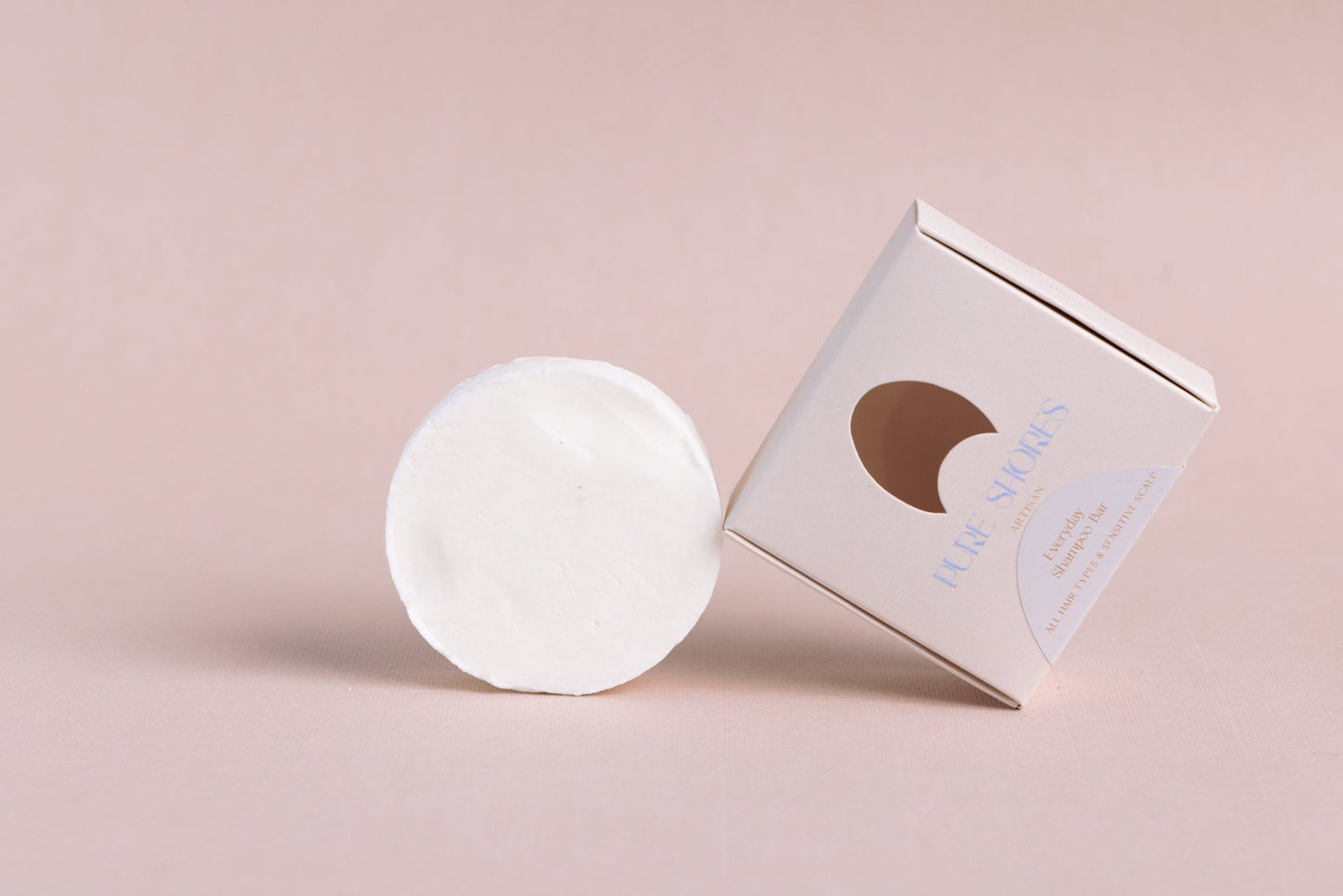 Pure Shores Everyday Shampoo Bar, hajusteeton shampoopala 80g - 4Organic Store (Luomukaista)