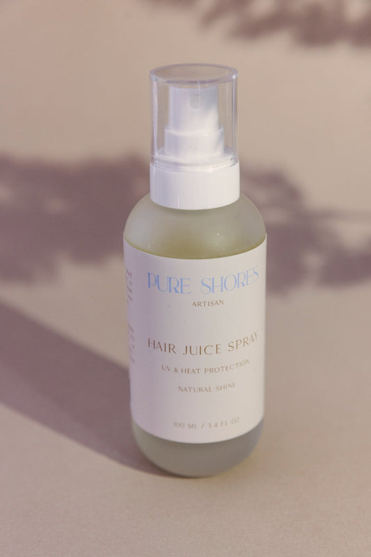 Pure Shores Hair Juice Spray, UV and Heat protection, hoitosuihke 100ml - 4Organic Store (Luomukaista)