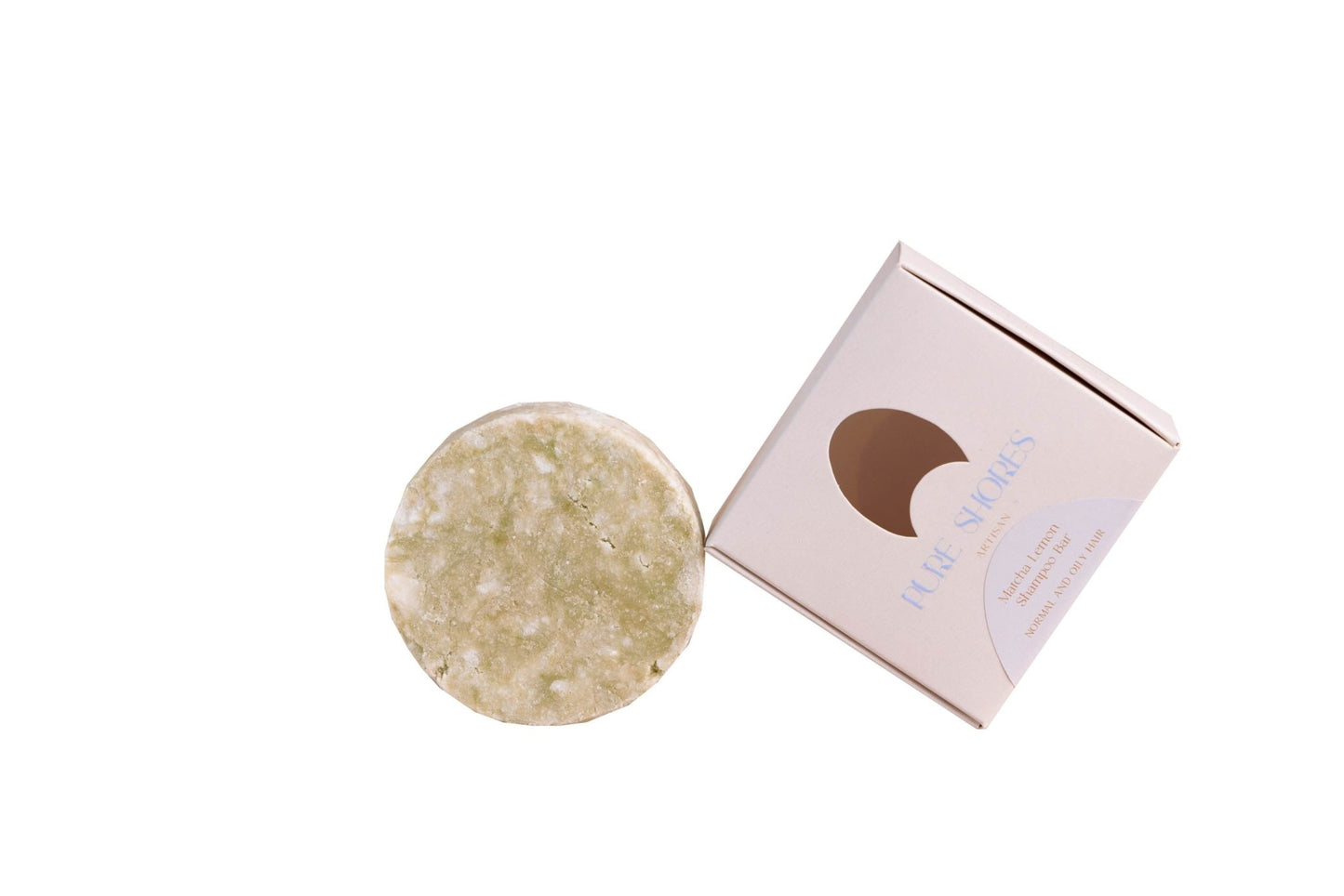 Pure Shores Matcha Lemon Thickening Shampoo Bar, shampoopala 80g - 4Organic Store (Luomukaista)