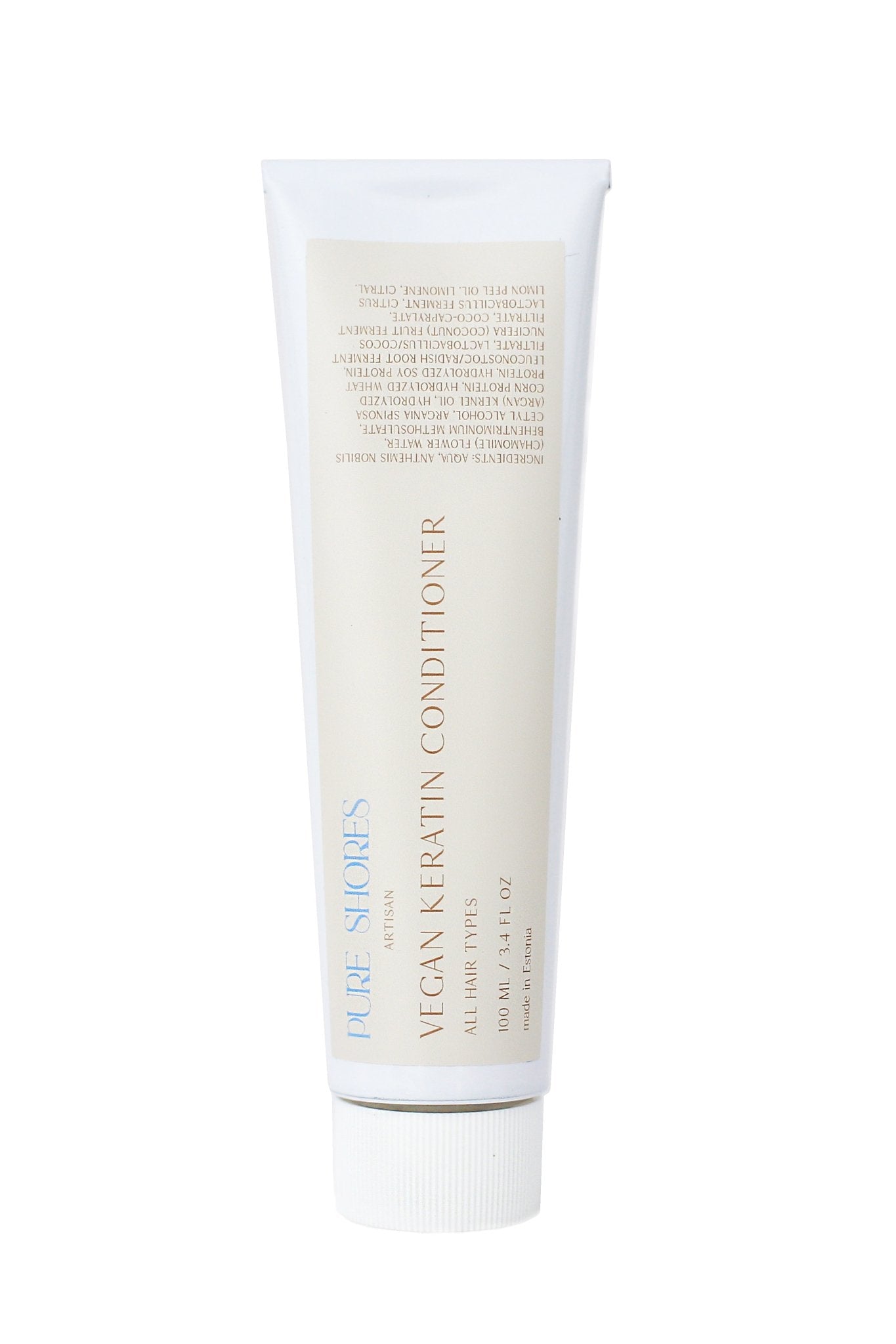 Pure Shores Vegan Keratin conditioner, hoitoaine 100ml - 4Organic Store (Luomukaista)