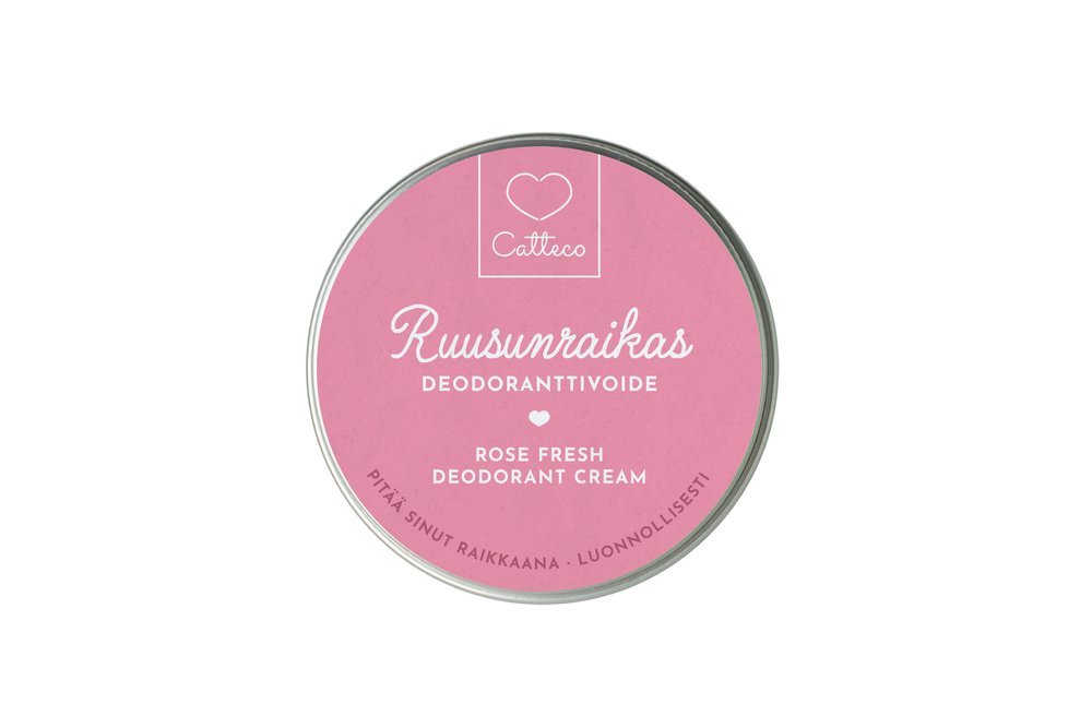 UUTUUS! Catteco Ruusunraikas Deodoranttivoide - 4Organic Store (Luomukaista)
