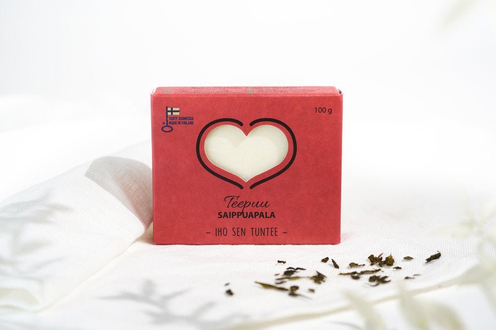 UUTUUS! Catteco Teepuu saippuapala 100g - 4Organic Store (Luomukaista)