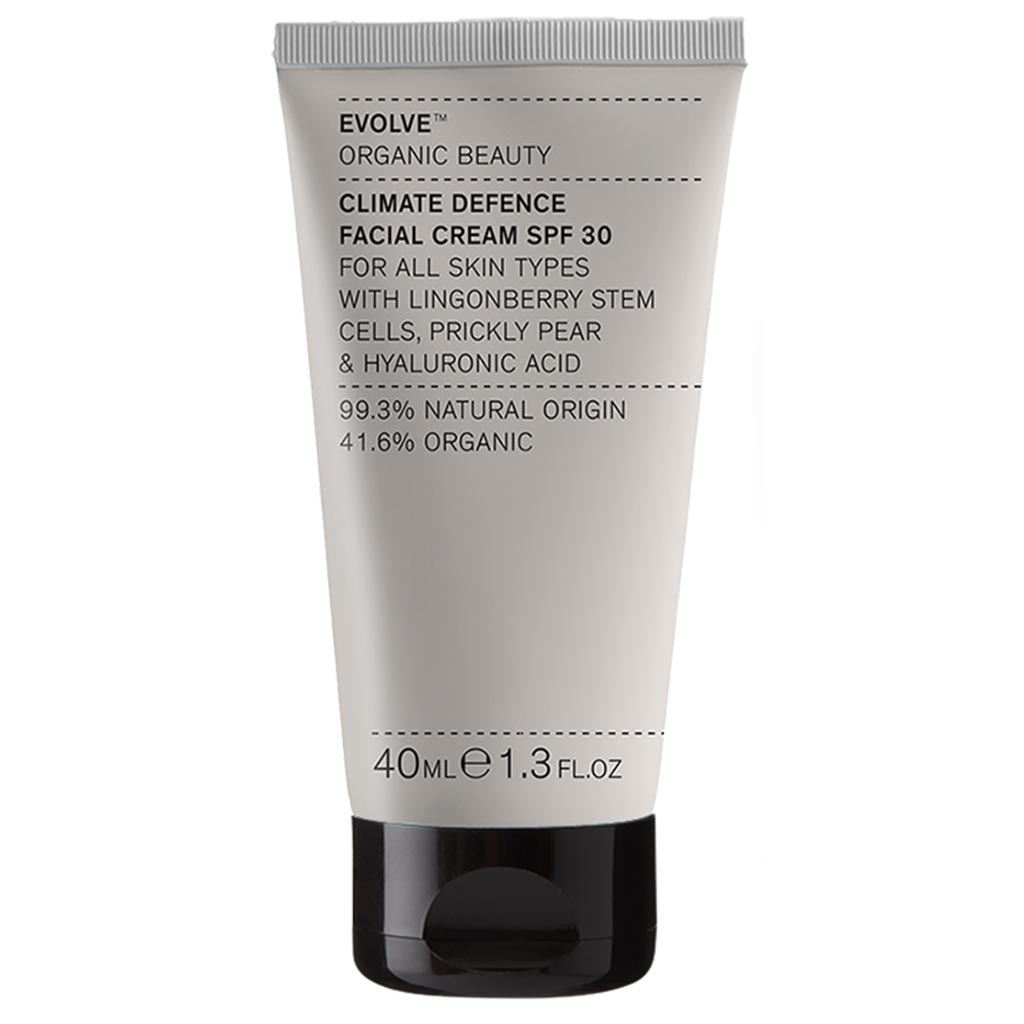 UUTUUS! Evolve Organic Beauty Climate Defence SPF30 Cream Kasvovoide 40ml - 4Organic Store (Luomukaista)