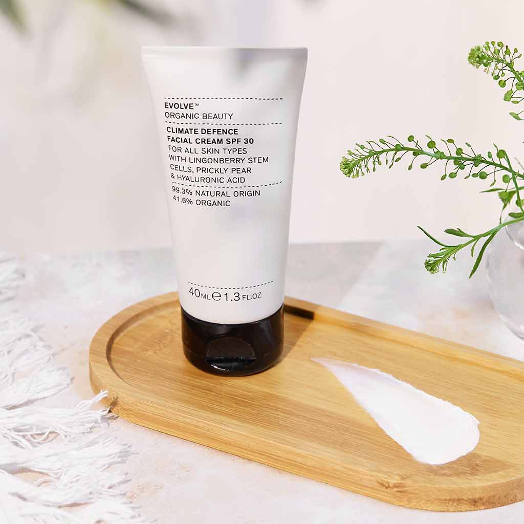 UUTUUS! Evolve Organic Beauty Climate Defence SPF30 Cream Kasvovoide 40ml - 4Organic Store (Luomukaista)