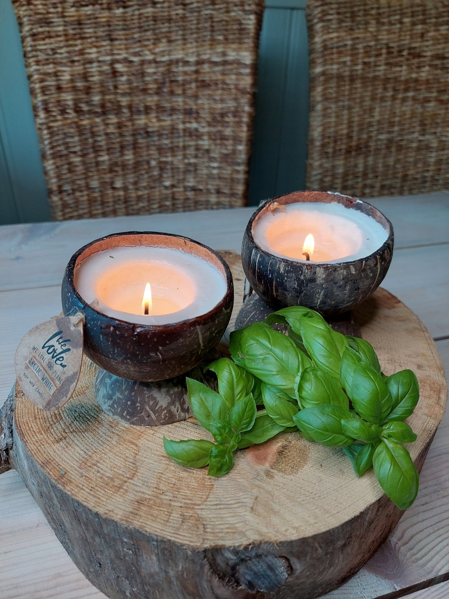 We Love the Planet - tuoksuva kookoskynttilä Sweet Senses - 4Organic Store (Luomukaista)
