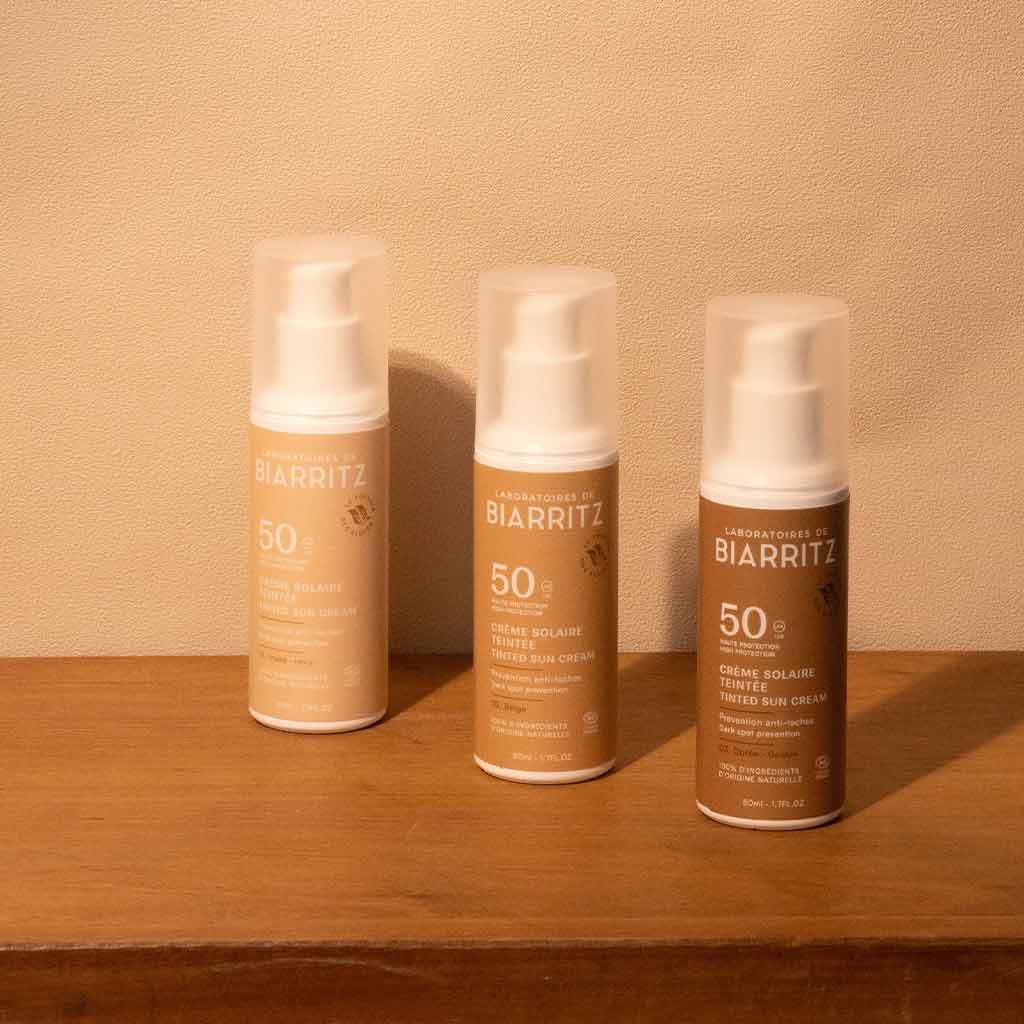 Alga Maris Sävyttävä aurinkovoide kasvoille SPF50 beige 50ml - 4Organic Store (Luomukaista)