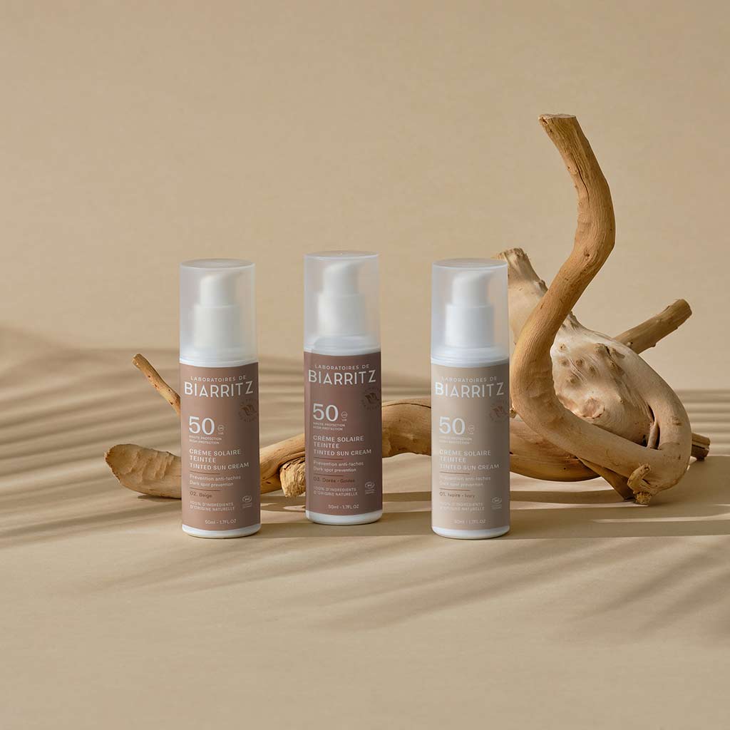 Alga Maris Sävyttävä aurinkovoide kasvoille SPF50 beige 50ml - 4Organic Store (Luomukaista)