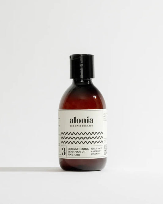 Alonia Eco Hair Strenghtening for fine hair, vahvistava ja runsautta tuova shampoo 250 ml - 4Organic Store (Luomukaista)