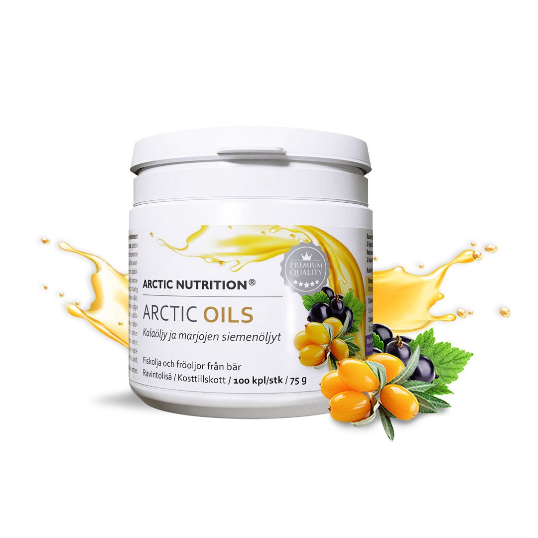 Arctic Nutrition Arctic Oils - Kalaöljy ja marjojen siemenöljyt (Omega 3, 6, 7, 9) - 4Organic Store (Luomukaista)
