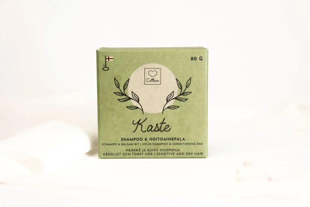 Catteco Kaste shampoo&hoitoainepala all - in - one, 80g - 4Organic Store (Luomukaista)