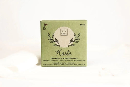 Catteco Kaste shampoo&hoitoainepala all - in - one, 80g - 4Organic Store (Luomukaista)