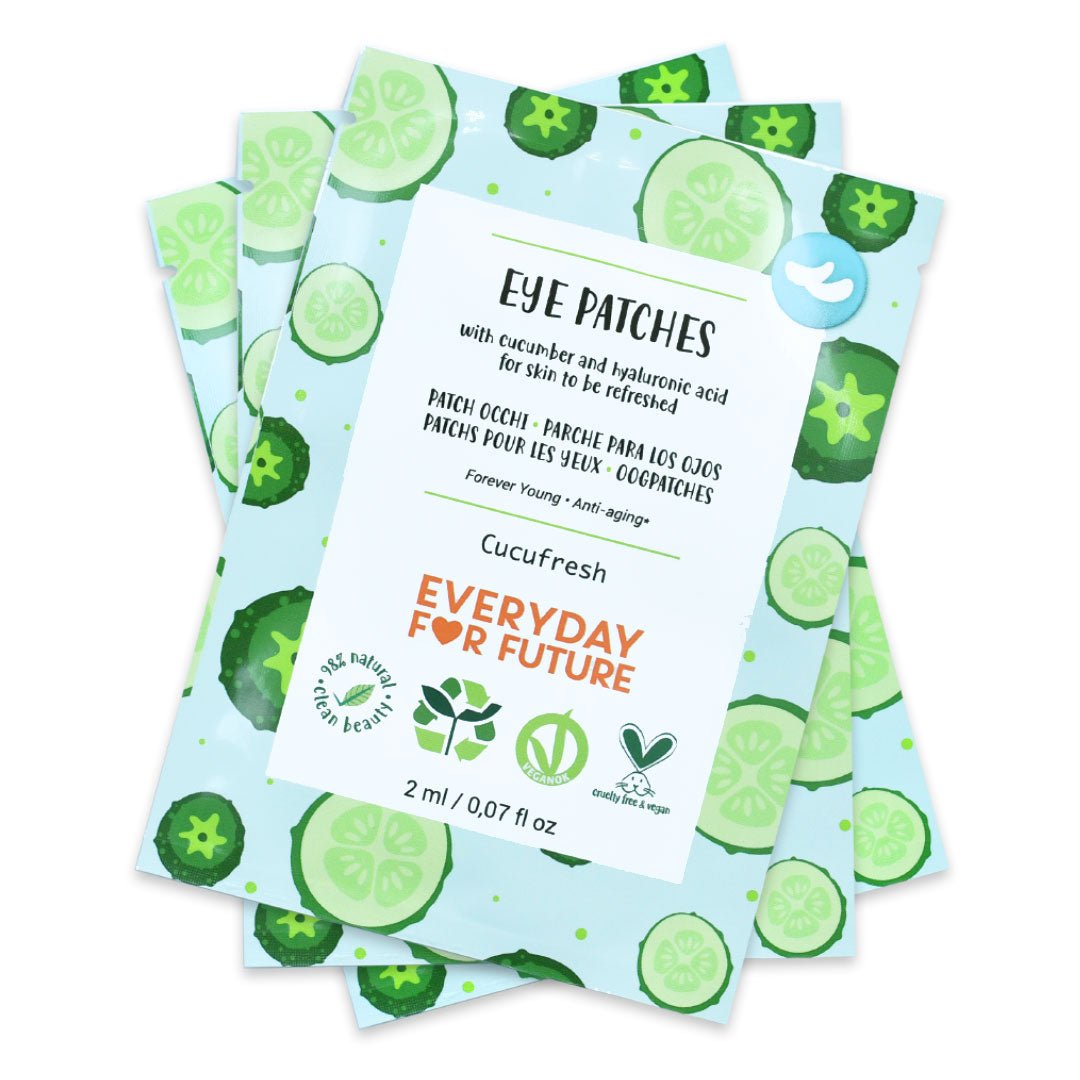 Everyday for the Future Cooling Eye Patches, Cucufresh 3x2 kpl silmänympäryslaput - 4Organic Store (Luomukaista)