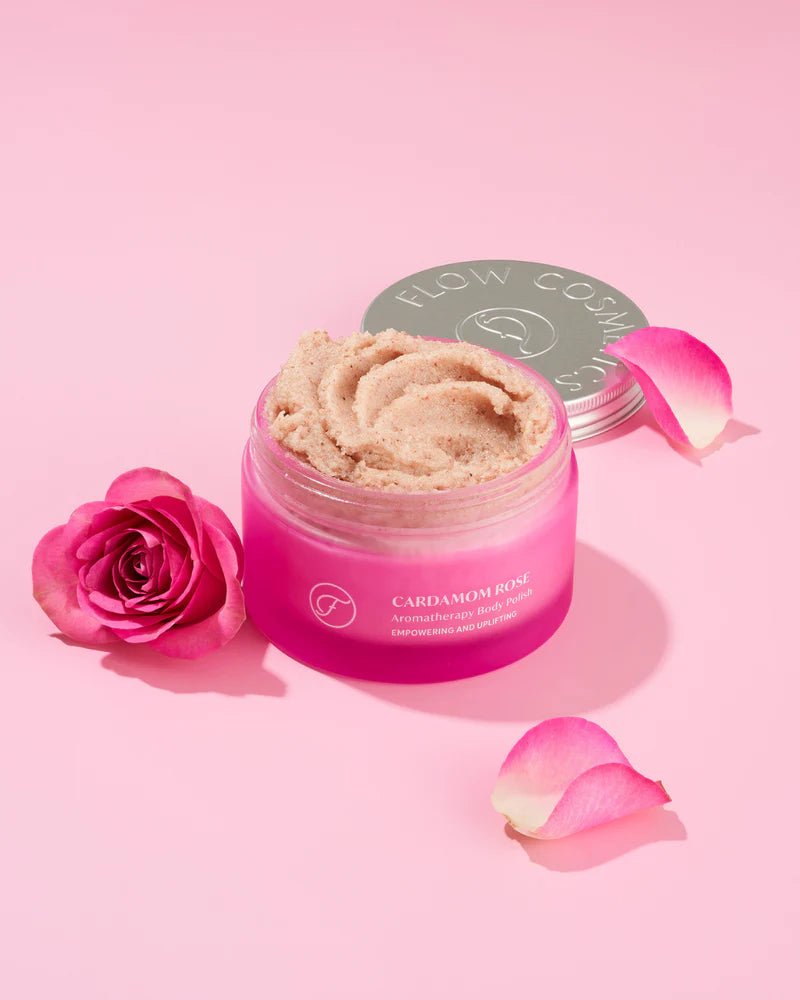 Flow Cosmetics Cardamom Rose Body Polish 200ml - 4Organic Store (Luomukaista)