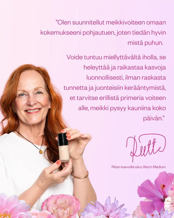 Flow Cosmetics Lightweight Foundation - Kevyt ja heleyttävä meikkivoide, 30 ml - 4Organic Store (Luomukaista)