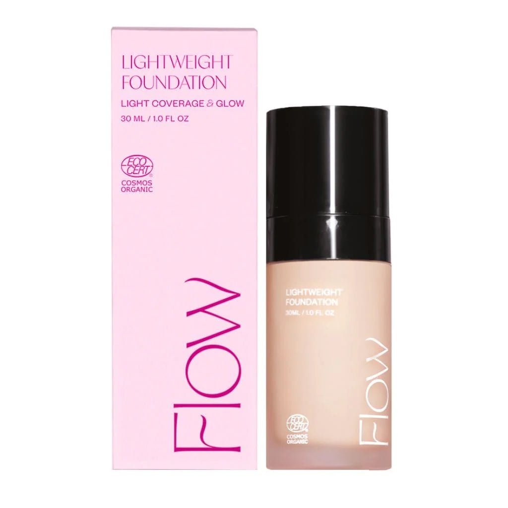 Flow Cosmetics Lightweight Foundation - Kevyt ja heleyttävä meikkivoide, 30 ml - 4Organic Store (Luomukaista)