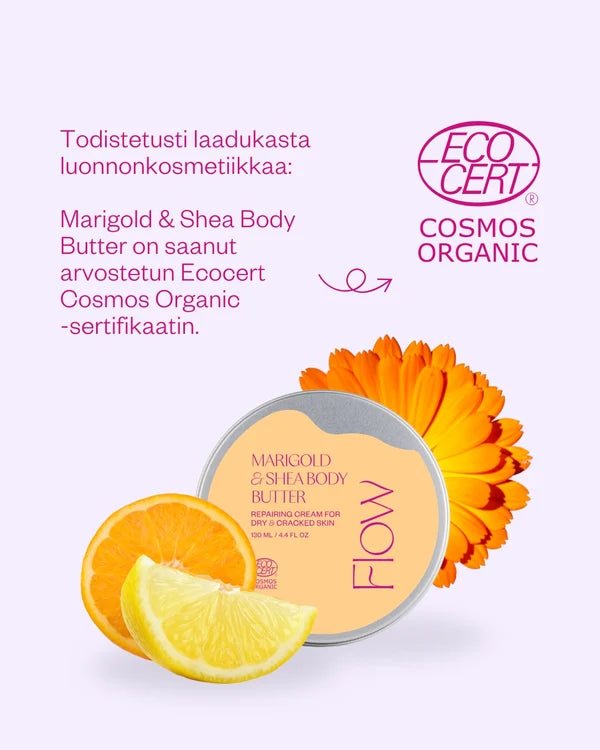 Flow Cosmetics Marigold Butter 130ml - 4Organic Store (Luomukaista)